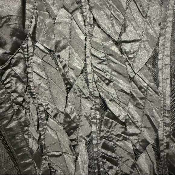 Bianca Nygard Black Jacket - Size 8, individual Leaf appliqués, totally unique! - Picture 5 of 5